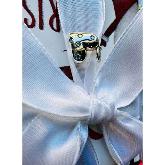 Tiffany & Co Diamond Etoile Heart Charm Silver - Picture 1 of 3